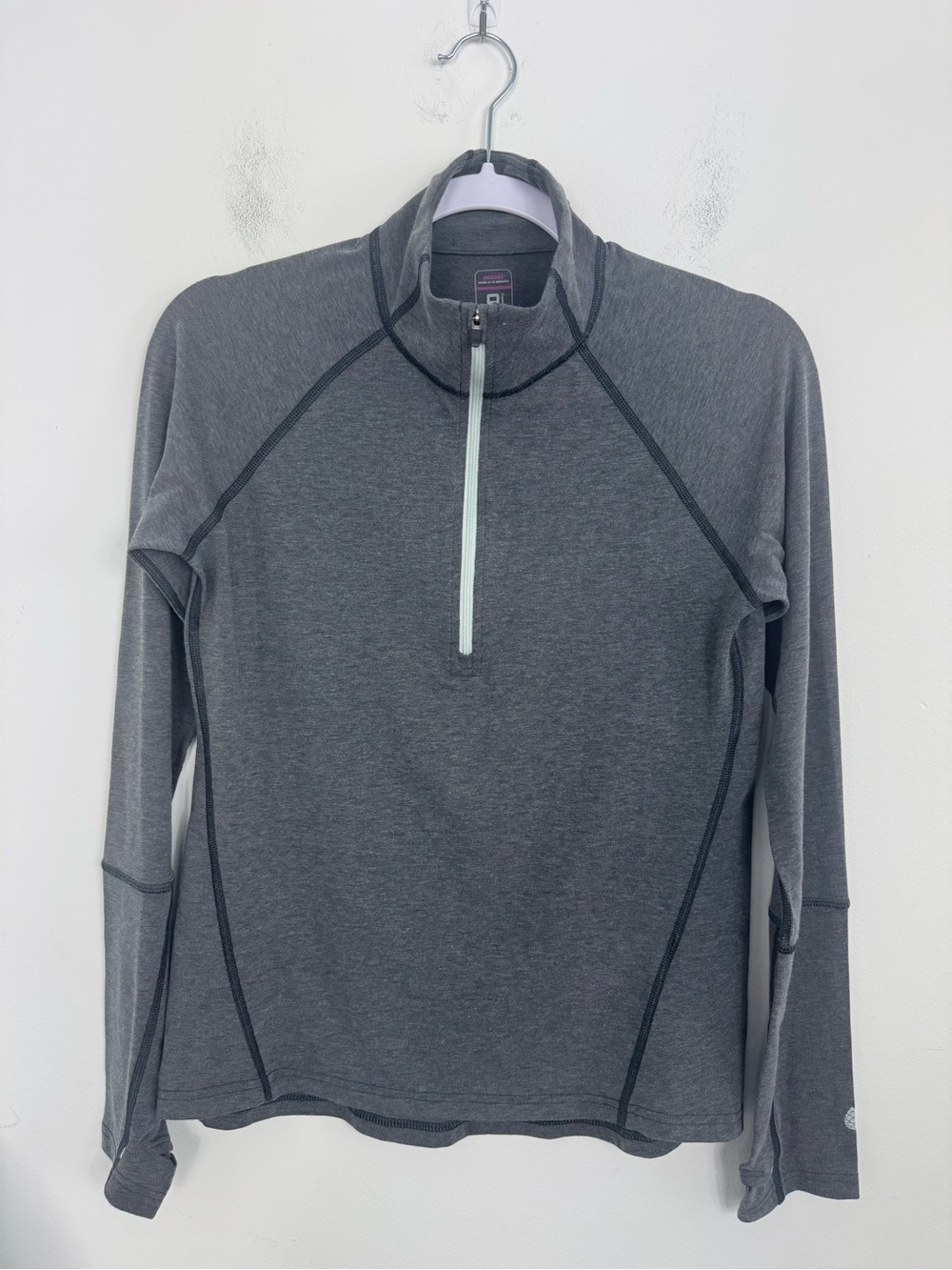 Stio Glide Power Stretch Half-Zip Pullover Gray Fleece Women's S